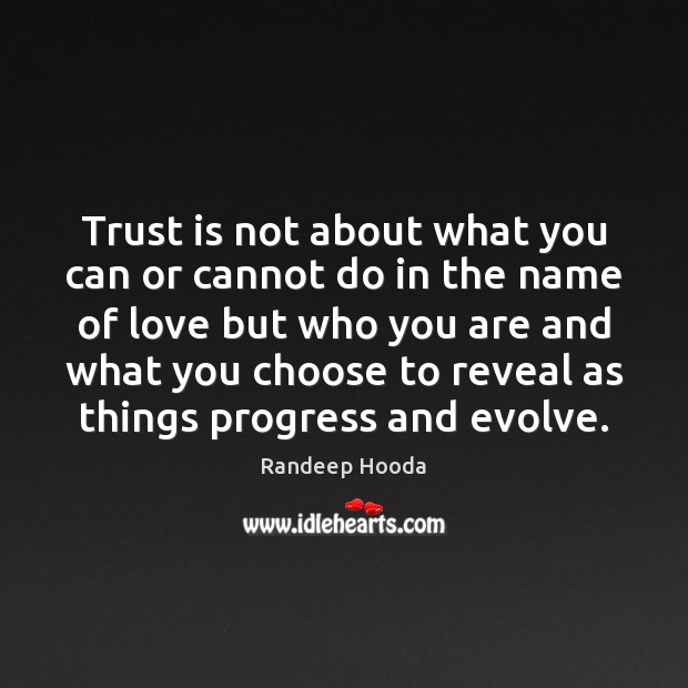 Trust is not about what you can or cannot do in the Image