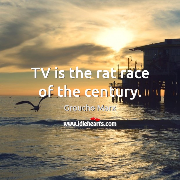 TV is the rat race of the century. Image