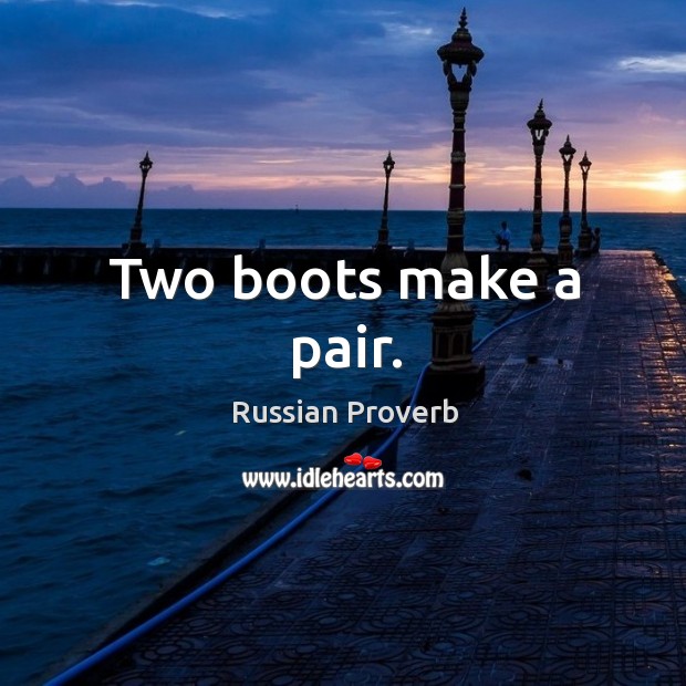 Two boots make a pair. Image