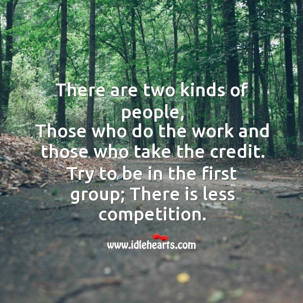Two kinds of people. People Quotes Image