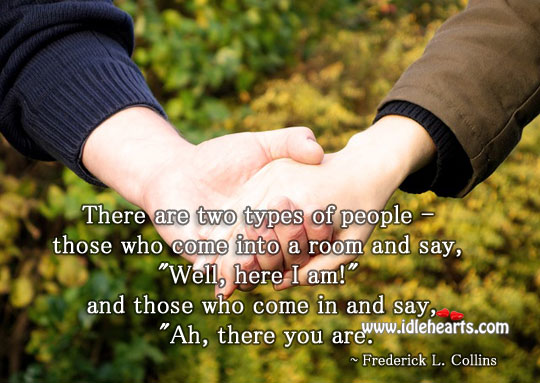 Two types of people Frederick L. Collins Picture Quote