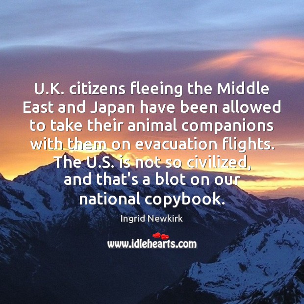 U.K. citizens fleeing the Middle East and Japan have been allowed Image