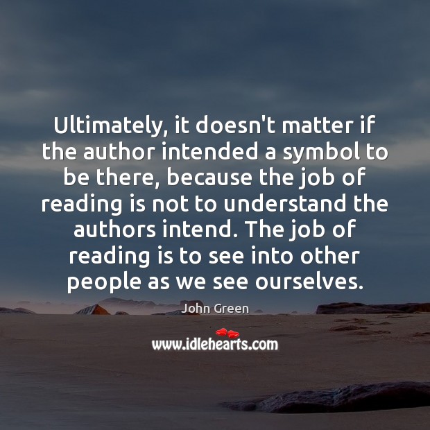 Ultimately, it doesn’t matter if the author intended a symbol to be Image