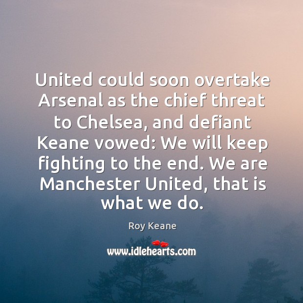 United could soon overtake Arsenal as the chief threat to Chelsea, and Image