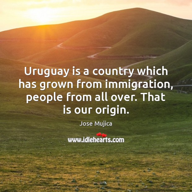 Uruguay is a country which has grown from immigration, people from all Image
