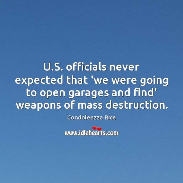 U.S. officials never expected that ‘we were going to open garages Image