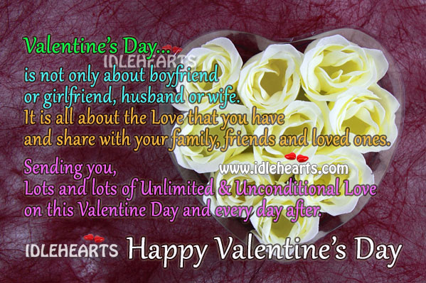 Happy Valentine’s Day. Make Everyday of this Week Special. Valentine’s Day Image
