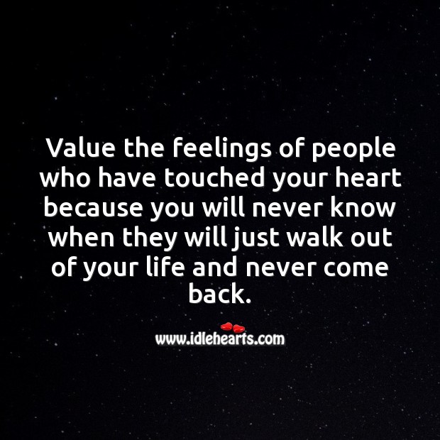 Value the feelings of people Image