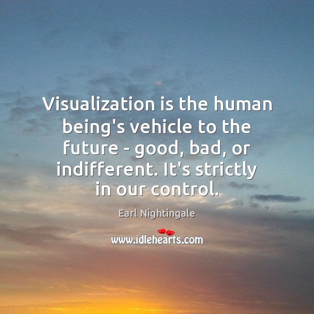 Visualization is the human being’s vehicle to the future – good, bad, 