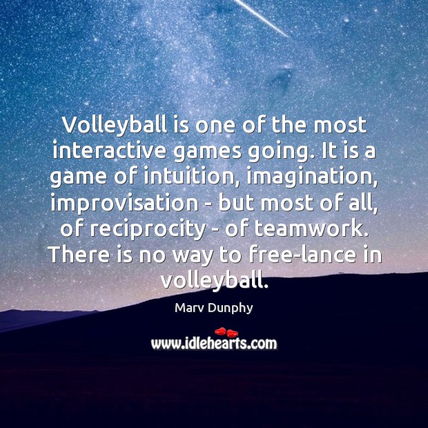 Volleyball is one of the most interactive games going. It is a Image