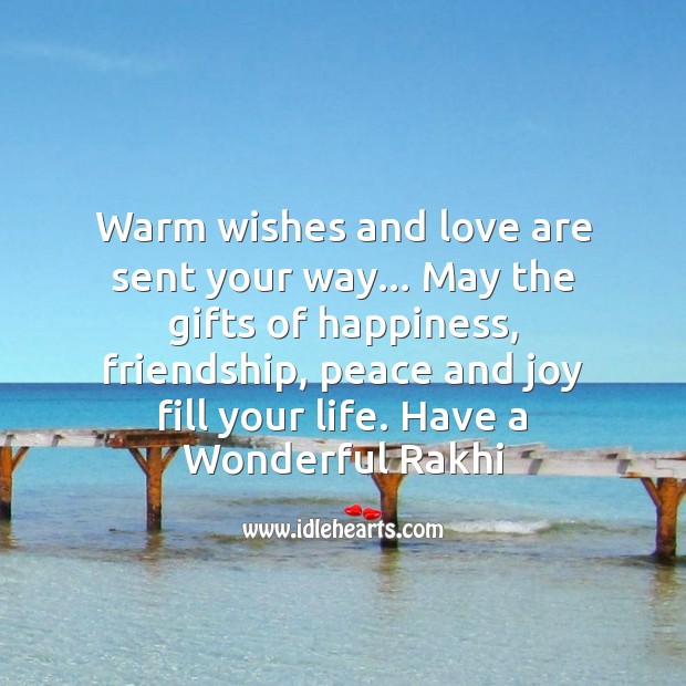 Warm wishes and love are sent your way Image