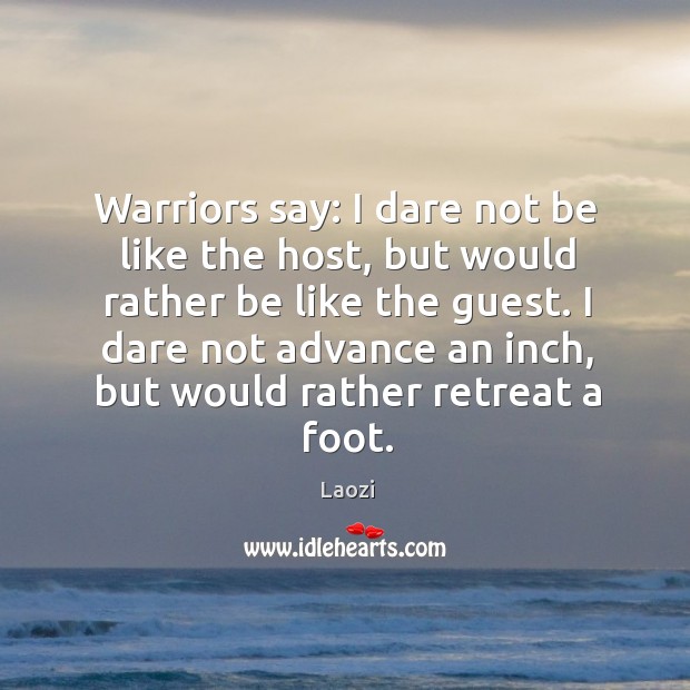 Warriors say: I dare not be like the host, but would rather Image