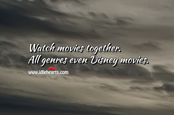 Watch movies together. Relationship Advice Image