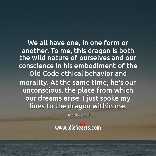 We all have one, in one form or another. To me, this Behavior Quotes Image