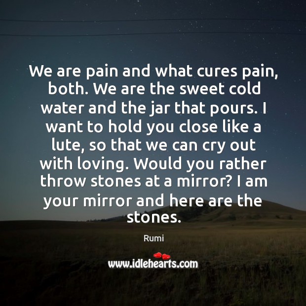 We are pain and what cures pain, both. We are the sweet Image
