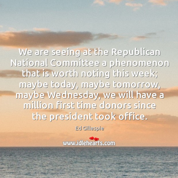 We are seeing at the republican national committee a phenomenon that is worth noting Image