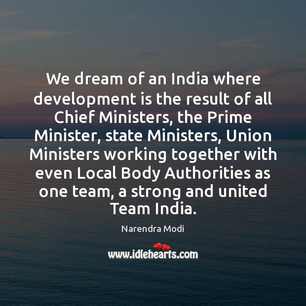 We dream of an India where development is the result of all Image
