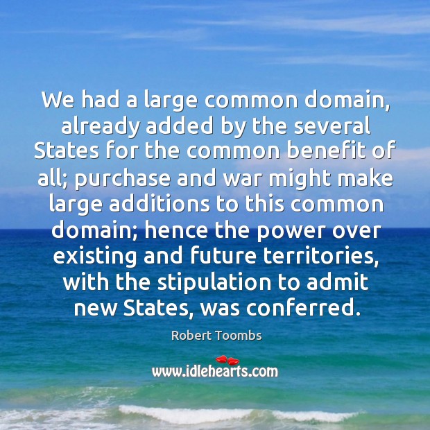 We had a large common domain, already added by the several states for the common Image