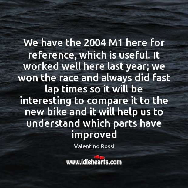 We have the 2004 M1 here for reference, which is useful. It worked Compare Quotes Image