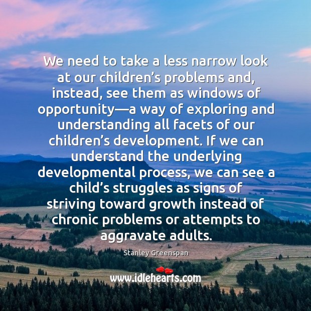 We need to take a less narrow look at our children’s Image