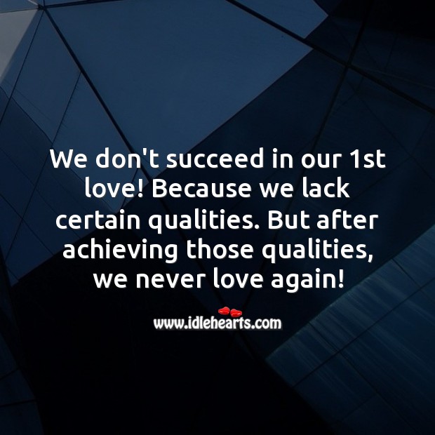 We never love again! Love Messages Image