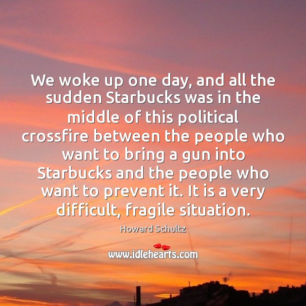 We woke up one day, and all the sudden Starbucks was in Image