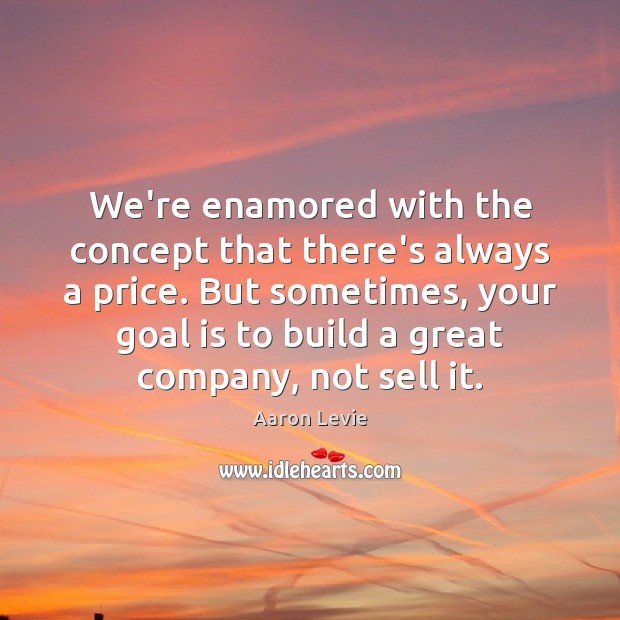 We’re enamored with the concept that there’s always a price. But sometimes, Image