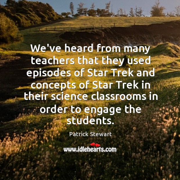We’ve heard from many teachers that they used episodes of Star Trek Image