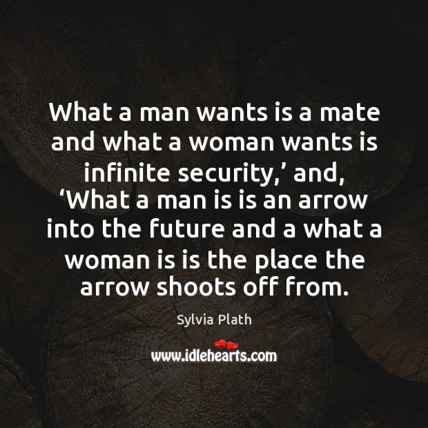 What a man wants is a mate and what a woman wants Image