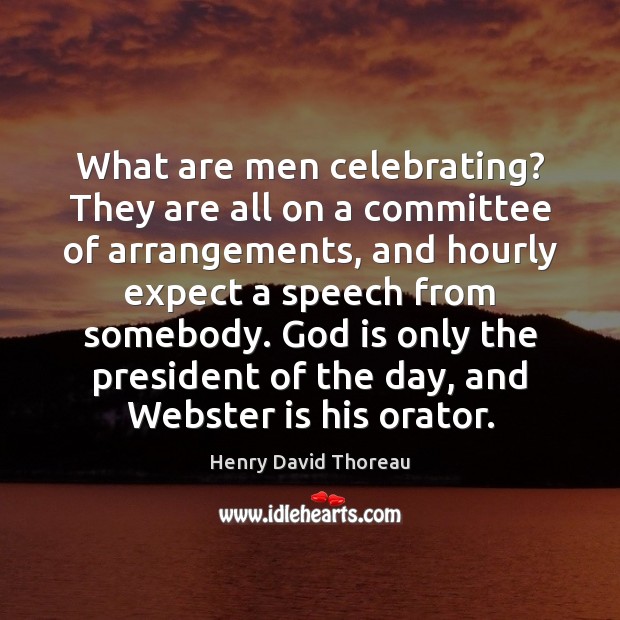 What are men celebrating? They are all on a committee of arrangements, 