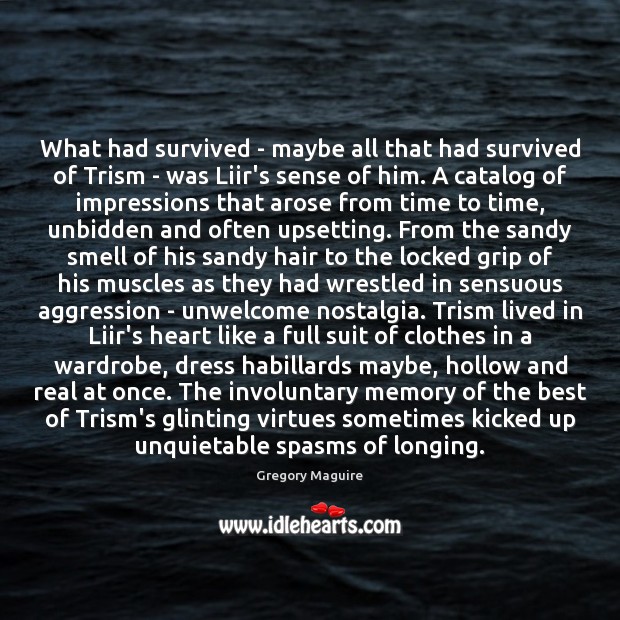 What had survived – maybe all that had survived of Trism – Image