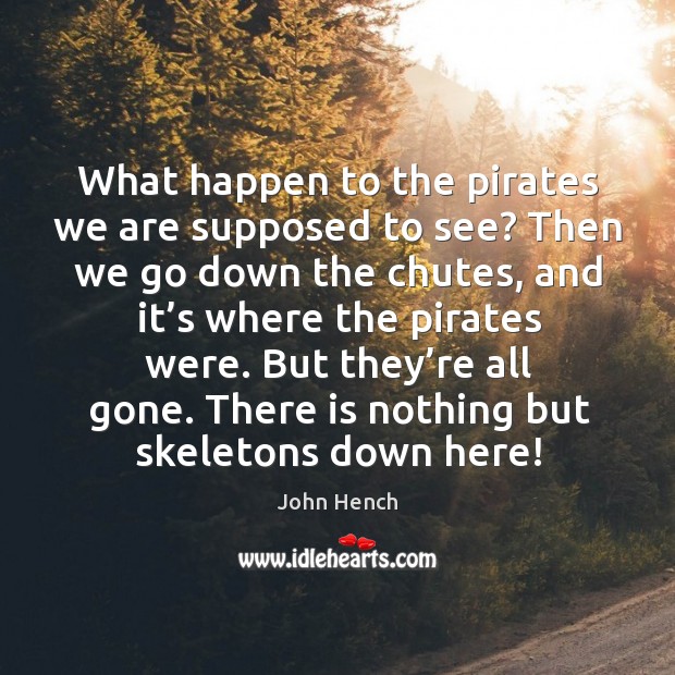 What happen to the pirates we are supposed to see? Image