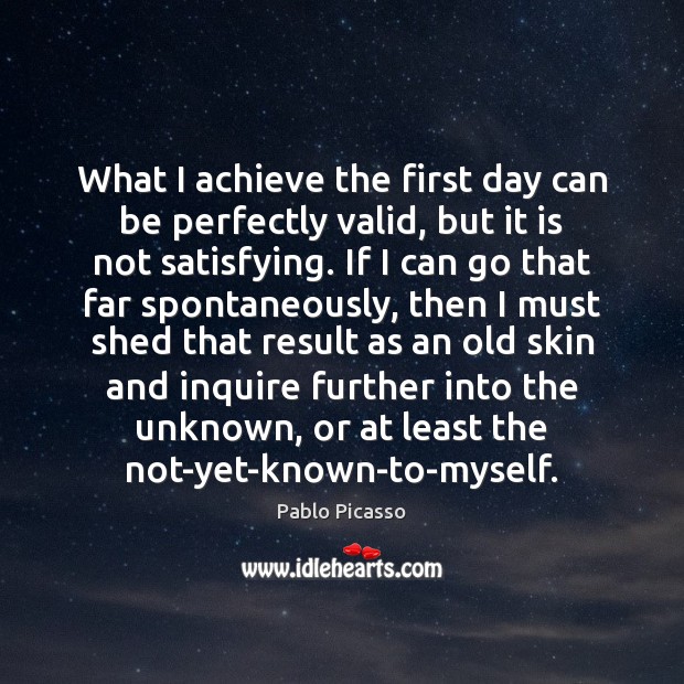 What I achieve the first day can be perfectly valid, but it Image