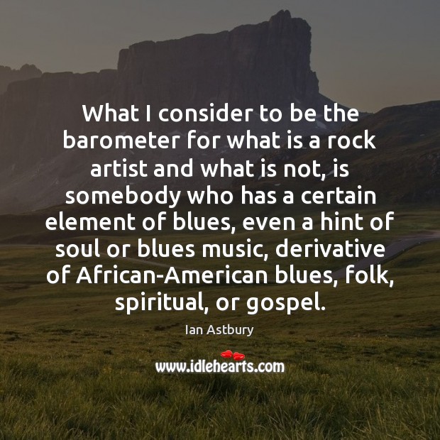 What I consider to be the barometer for what is a rock Image