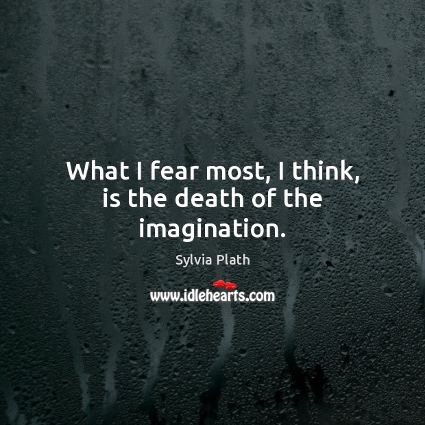 What I fear most, I think, is the death of the imagination. Image