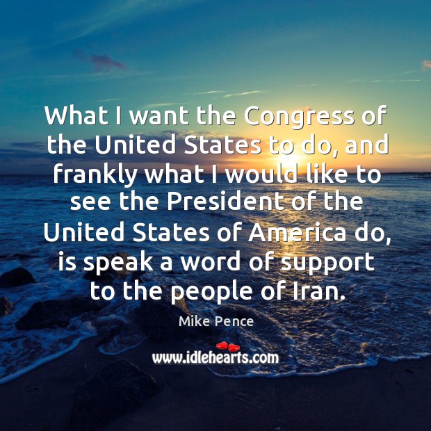 What I want the congress of the united states to do Image