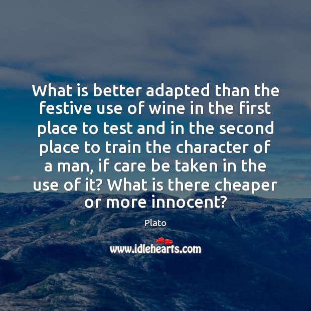 What is better adapted than the festive use of wine in the Image