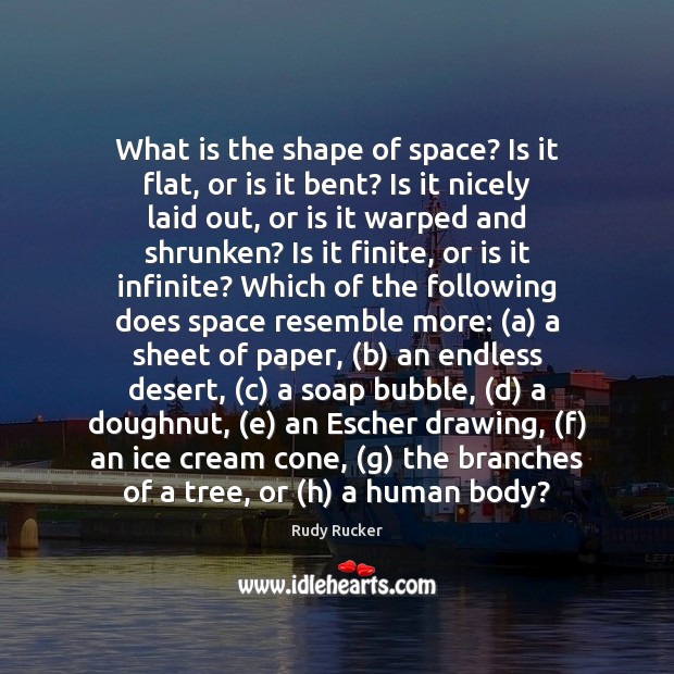 What is the shape of space? Is it flat, or is it Image