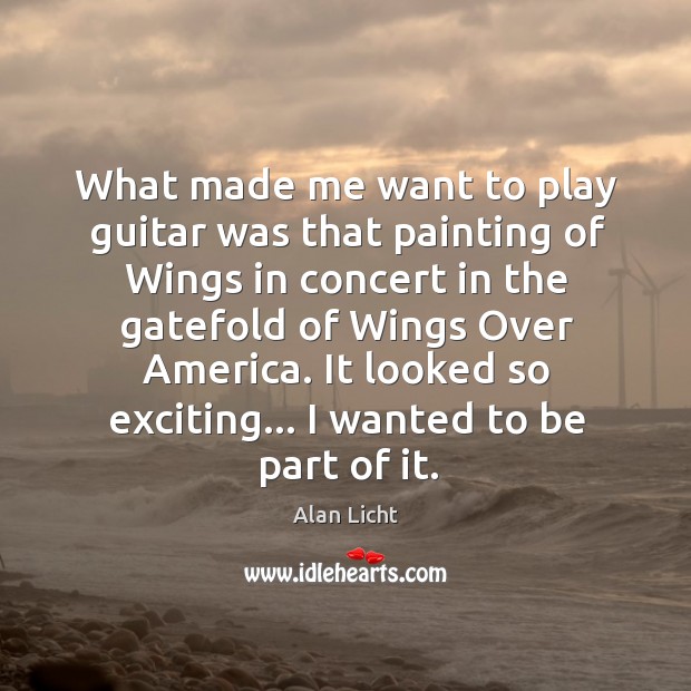 What made me want to play guitar was that painting of Wings Image
