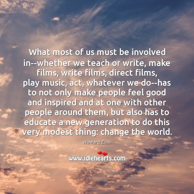 What most of us must be involved in–whether we teach or write, Image