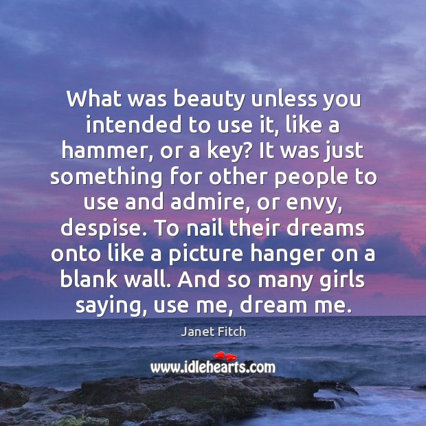 What was beauty unless you intended to use it, like a hammer, Image