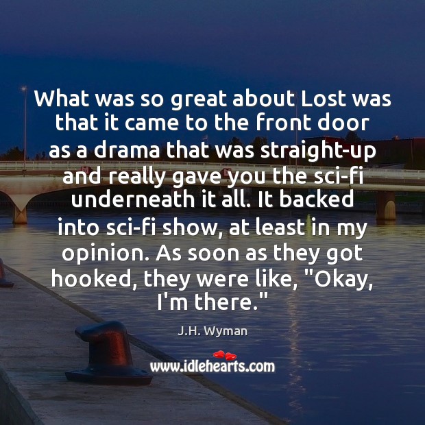 What was so great about Lost was that it came to the Image