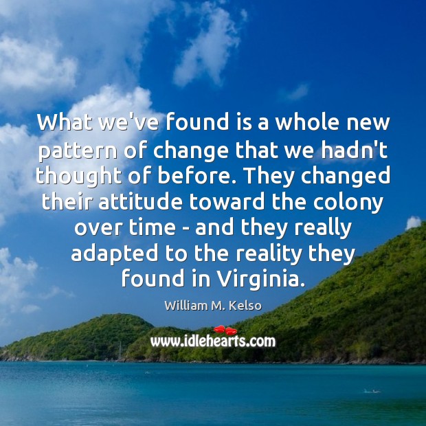 What we’ve found is a whole new pattern of change that we Image