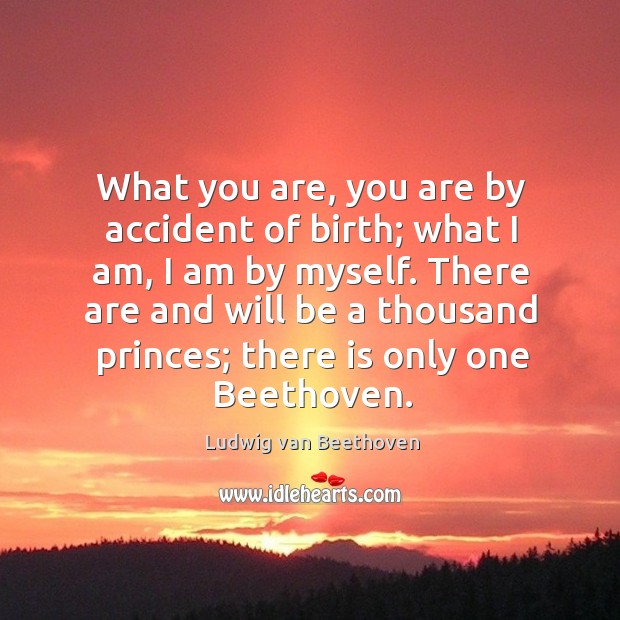 What you are, you are by accident of birth; Image
