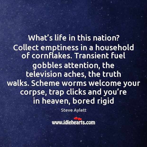 What’s life in this nation? Collect emptiness in a household of Image