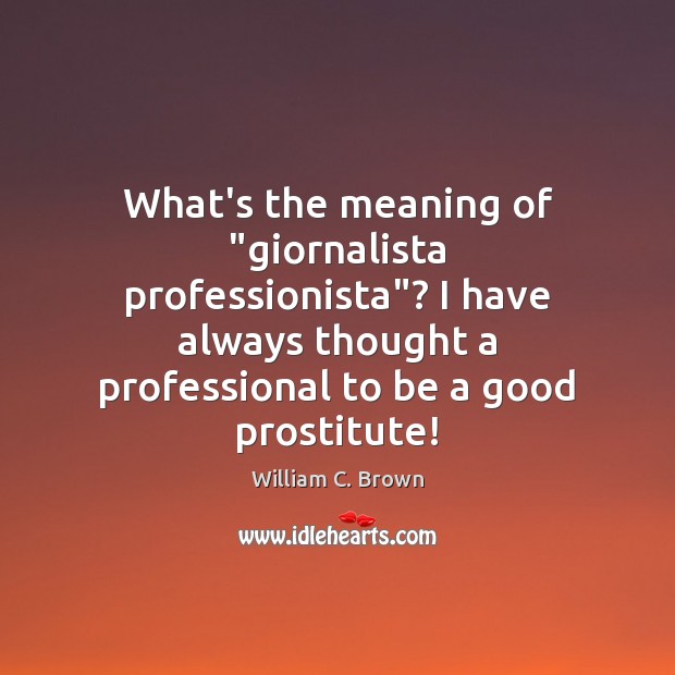 What’s the meaning of “giornalista professionista”? I have always thought a professional Image