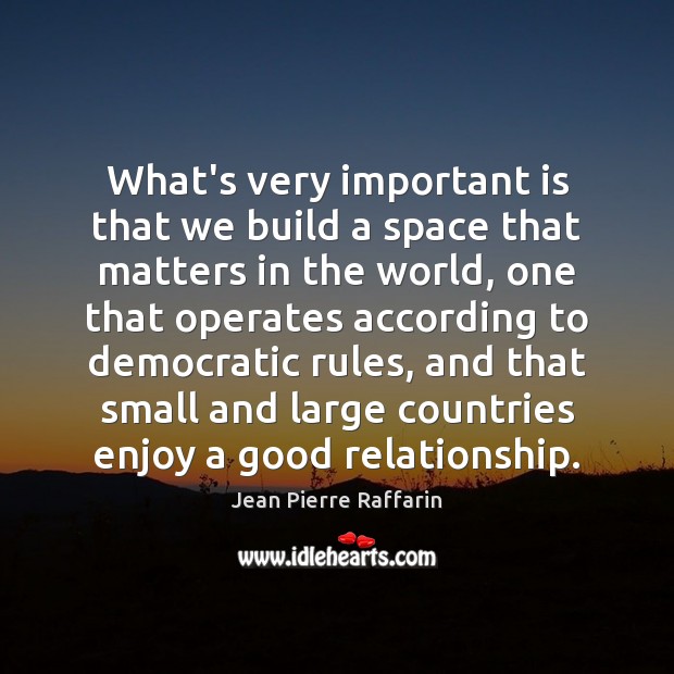 What’s very important is that we build a space that matters in Image