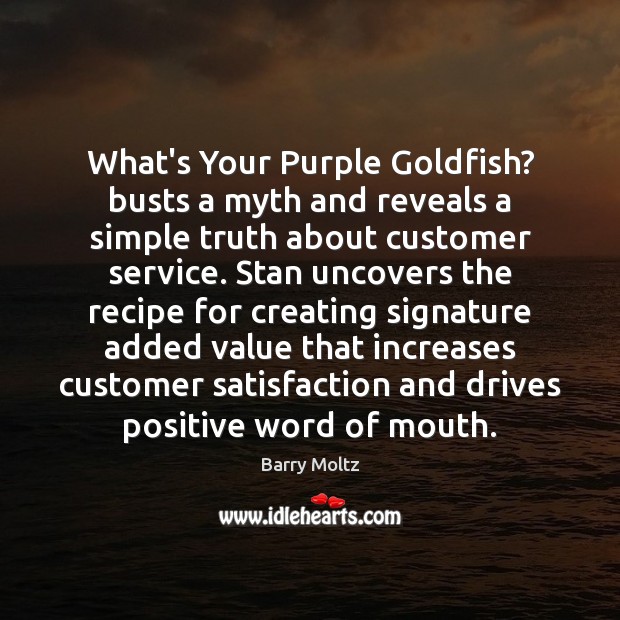 What’s Your Purple Goldfish? busts a myth and reveals a simple truth 