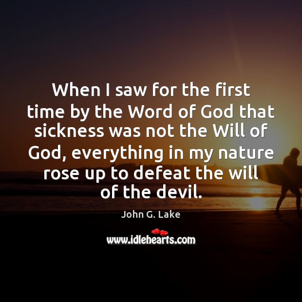 When I saw for the first time by the Word of God Image