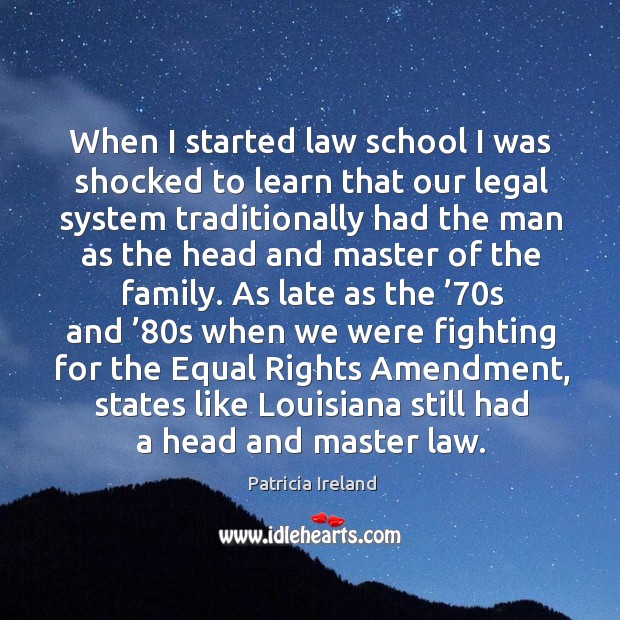 When I started law school I was shocked to learn that our legal system traditionally had the Image